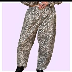 ISO  Red Sky Leopard Barrel Pants